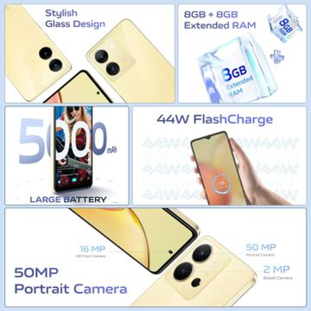 Vivo Y36 (8+128Gb) Vibrant Gold