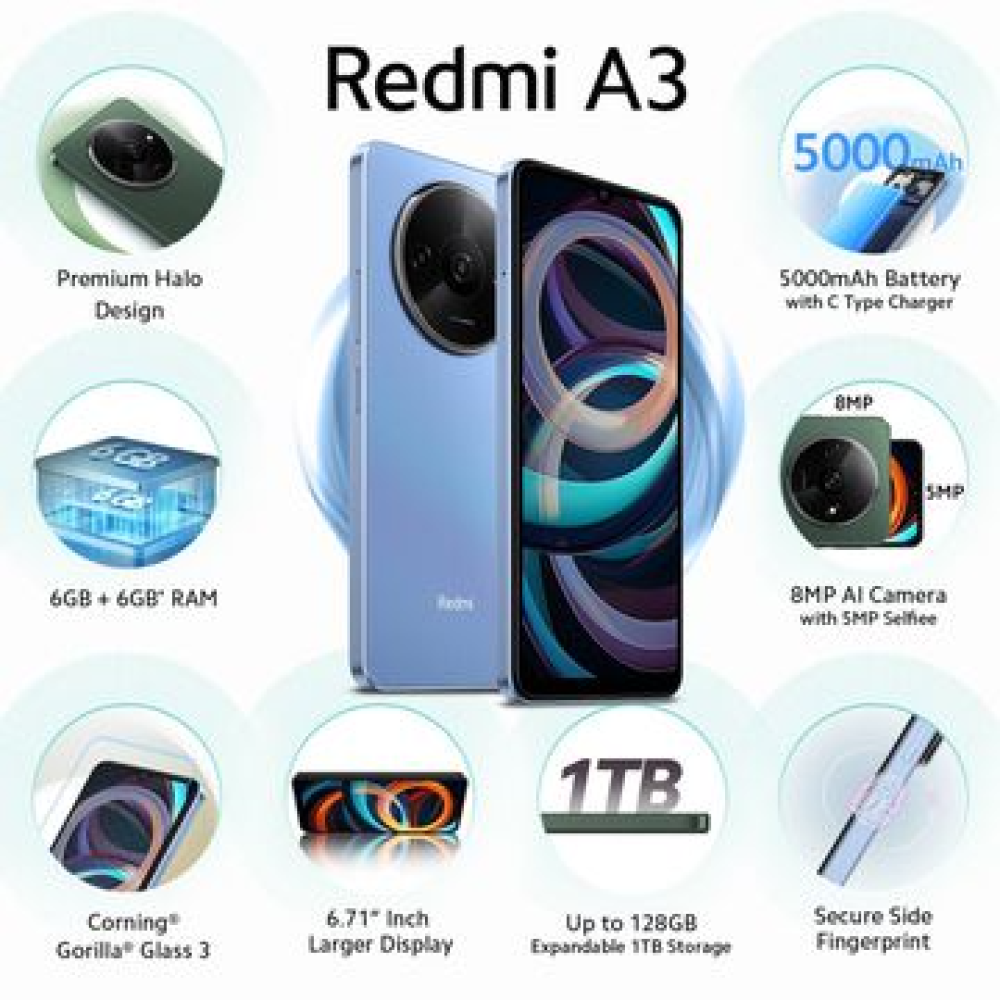 Redmi A3 (4+128Gb) Lake Blue