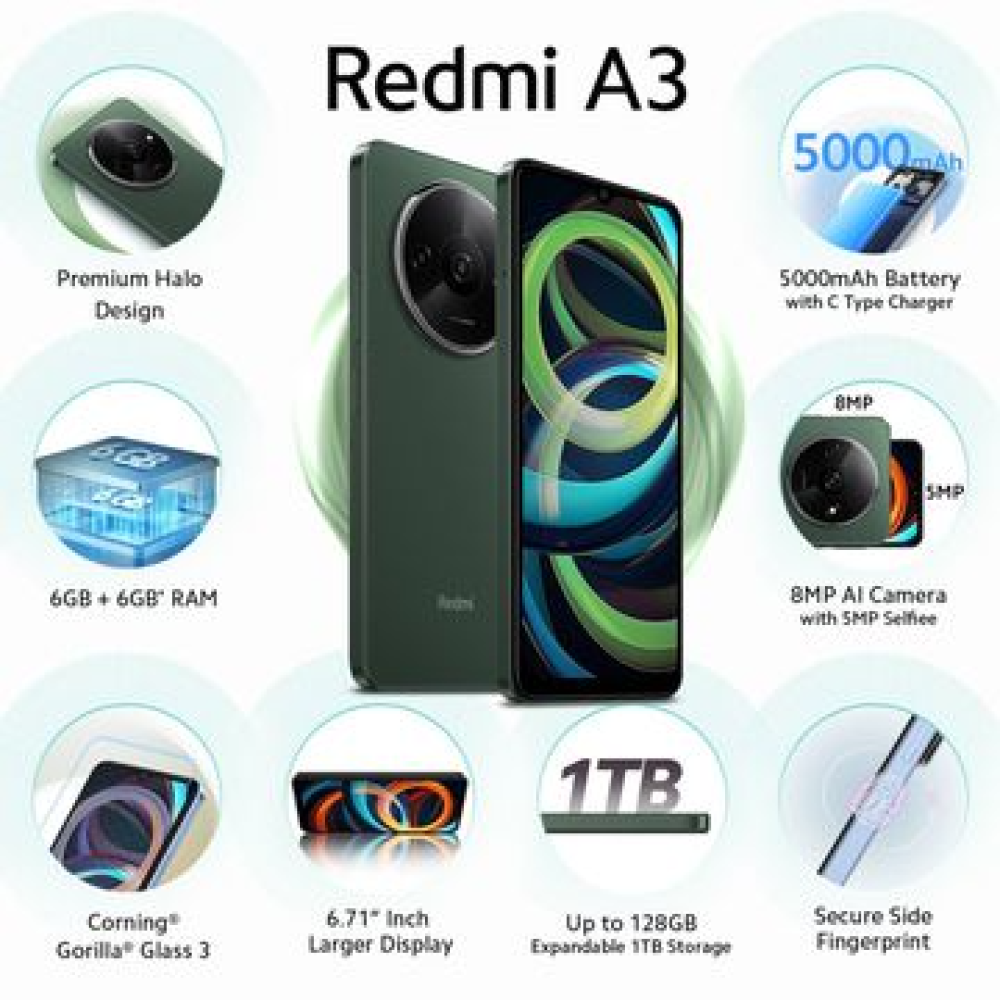 Redmi A3 (4+128Gb) Olive Green