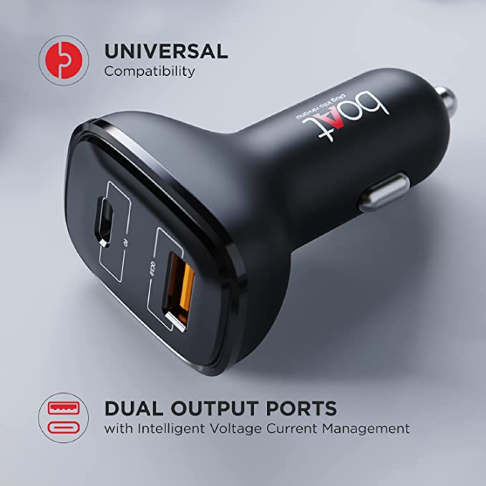 Boat Dual QC PD Car Charger
