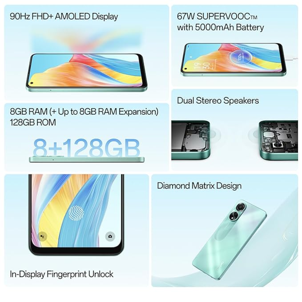 Oppo A78 4G (8+128Gb) Aqua Green