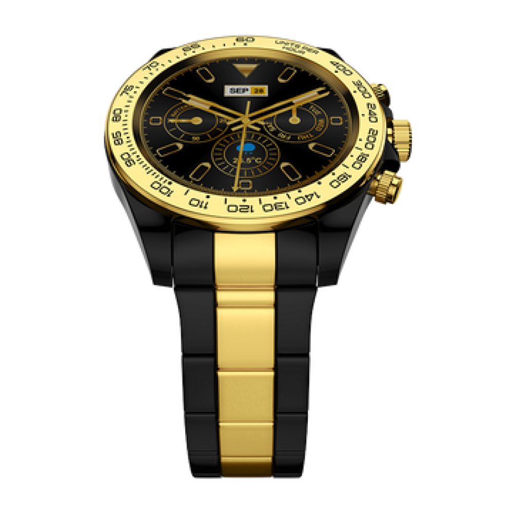 FireBoltt BSW087 Blizzard Stainless Steel Gold Black