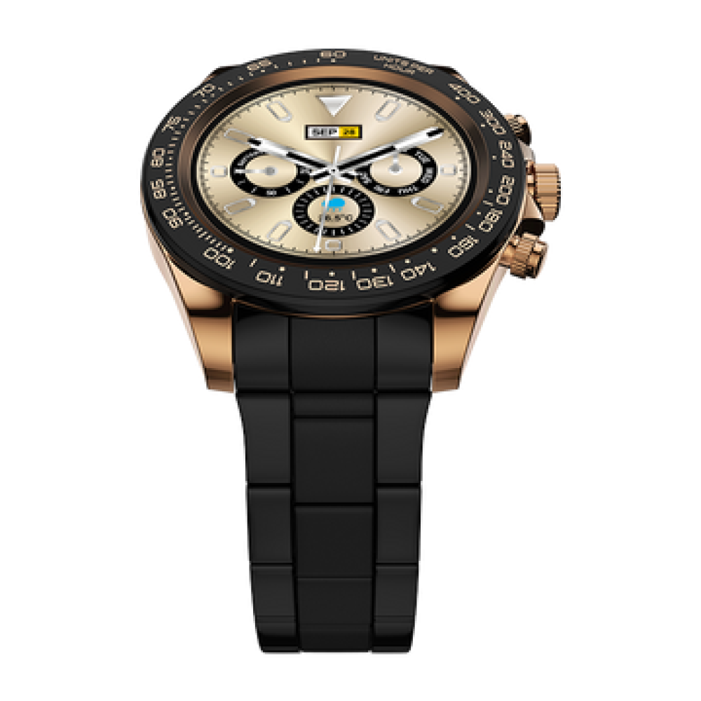 FireBoltt Blizzard Stainless Steel Black Rose Gold