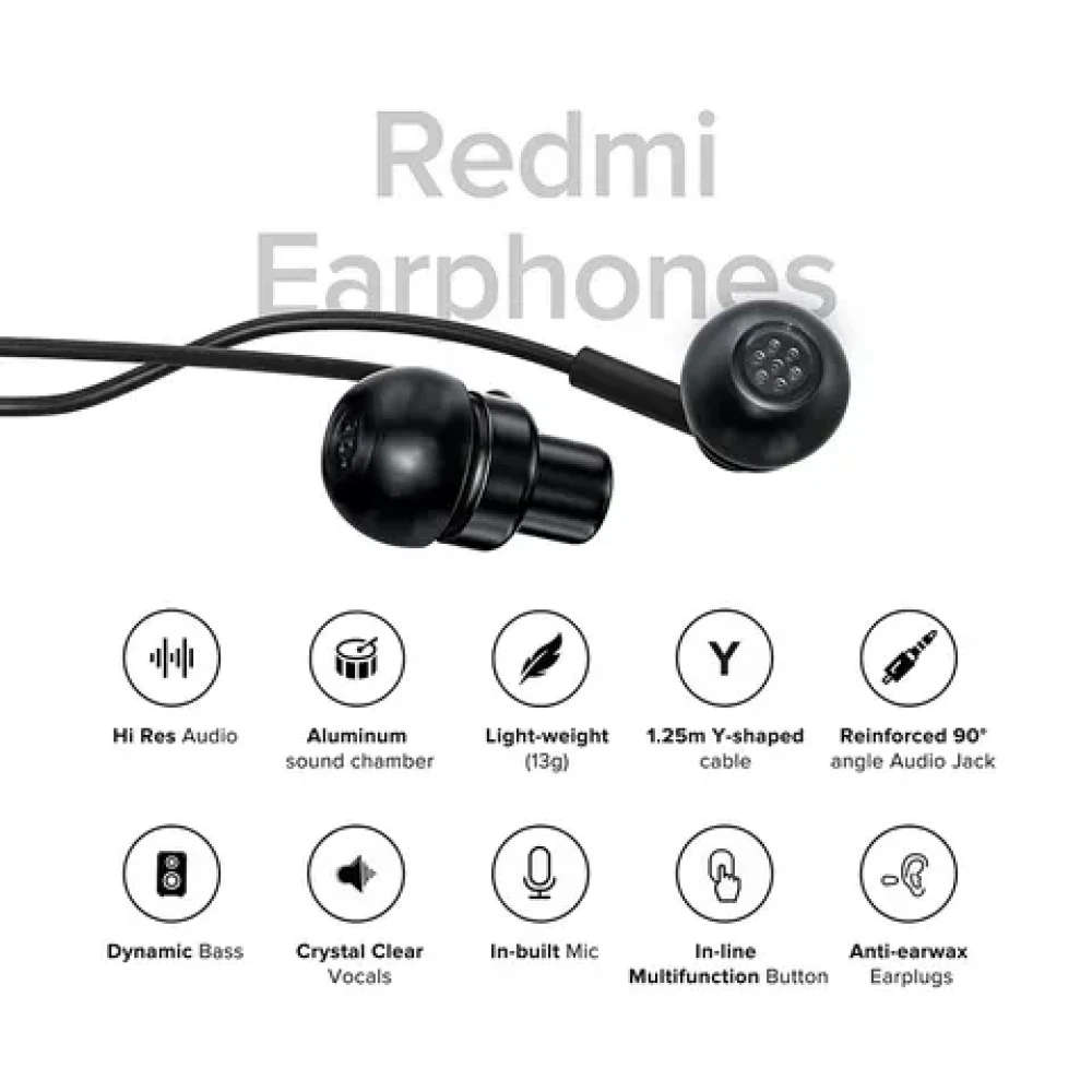 Redmi Dynamic Bass Earphone With Mic