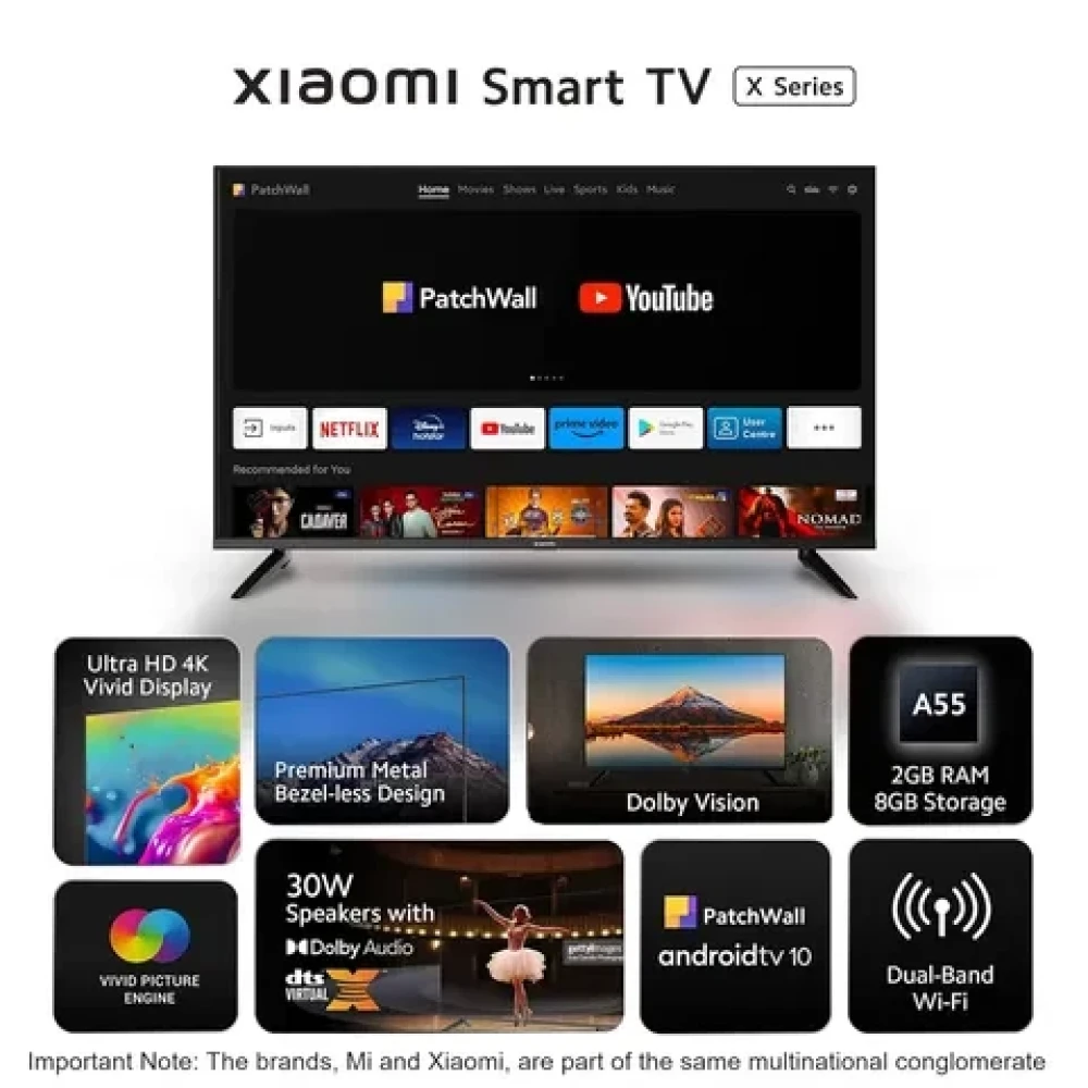 Xiaomi Smart 43 X Series Google TV