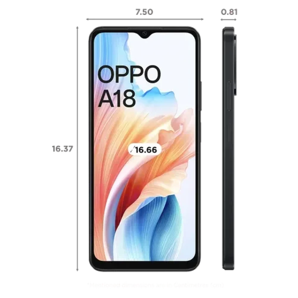 Oppo A18 (4+64GB) Glowing Black