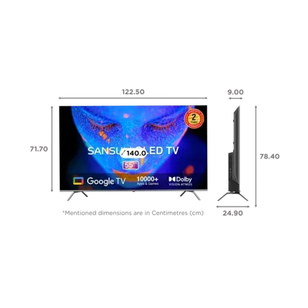 Sansui Tv 140 CM 4K Ultra HD Smart QLED GTV (JSW55GSQLED)