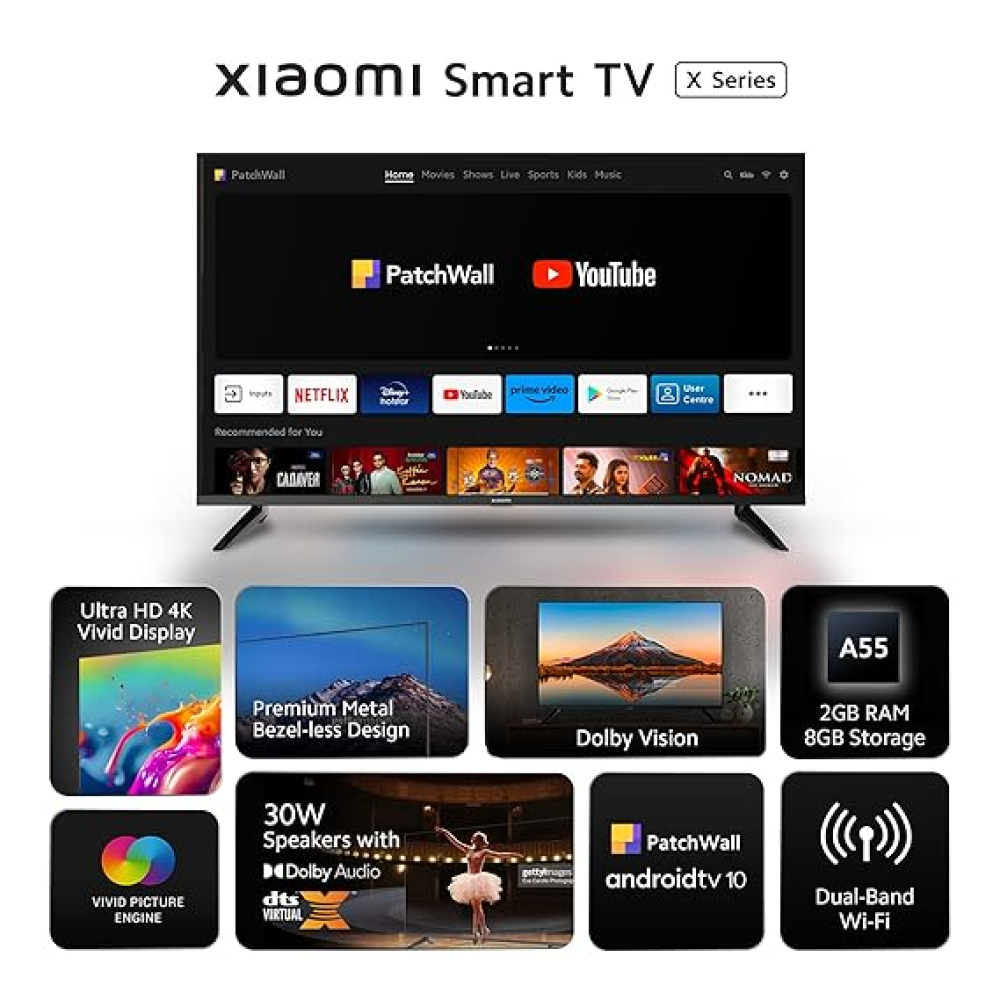 Xiaomi 4K Tv X43 Led (108 Cm)