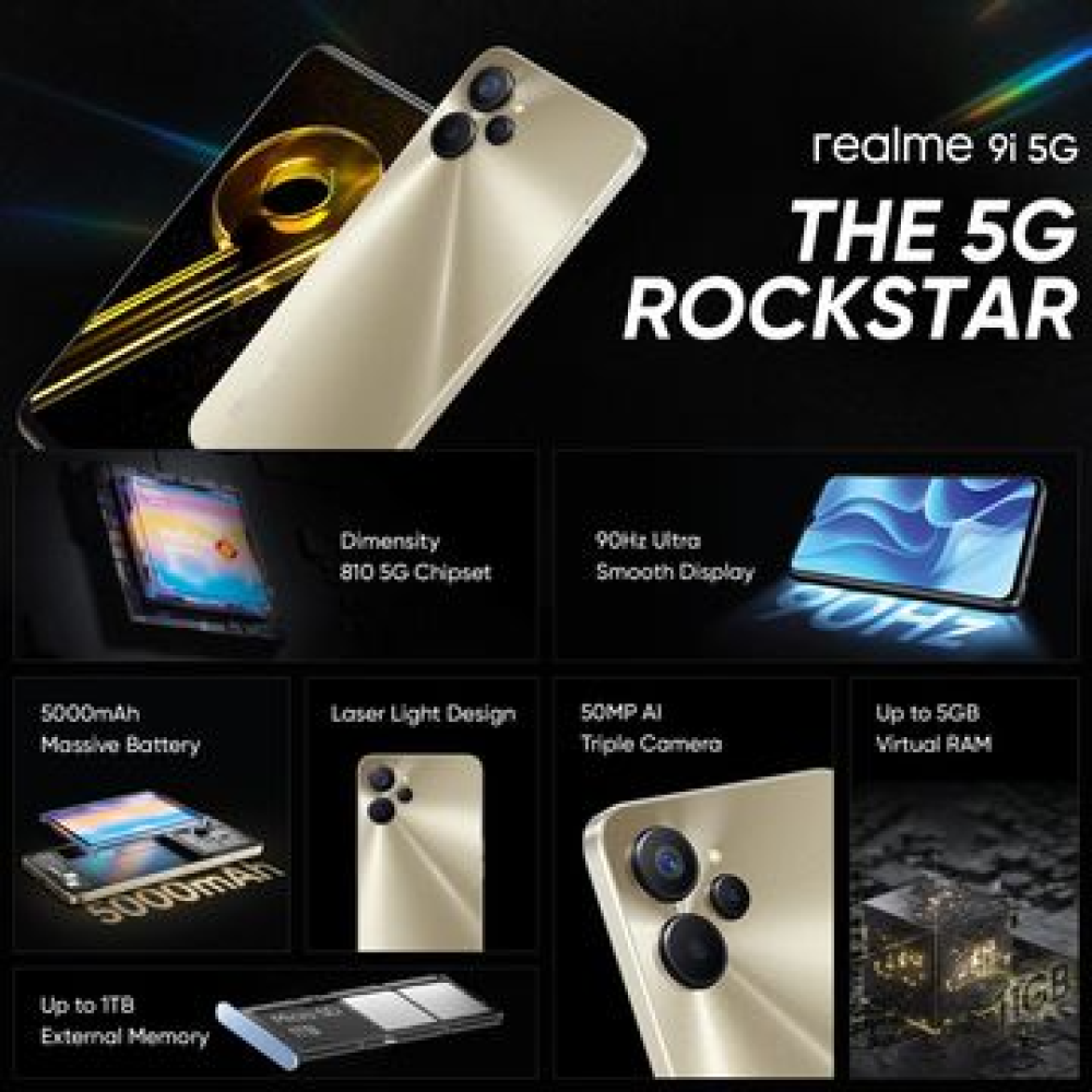 REALME 9I 5G (4+64Gb) Metallica Gold