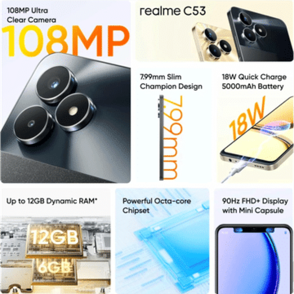 Realme C53 (6+64) Champion Black