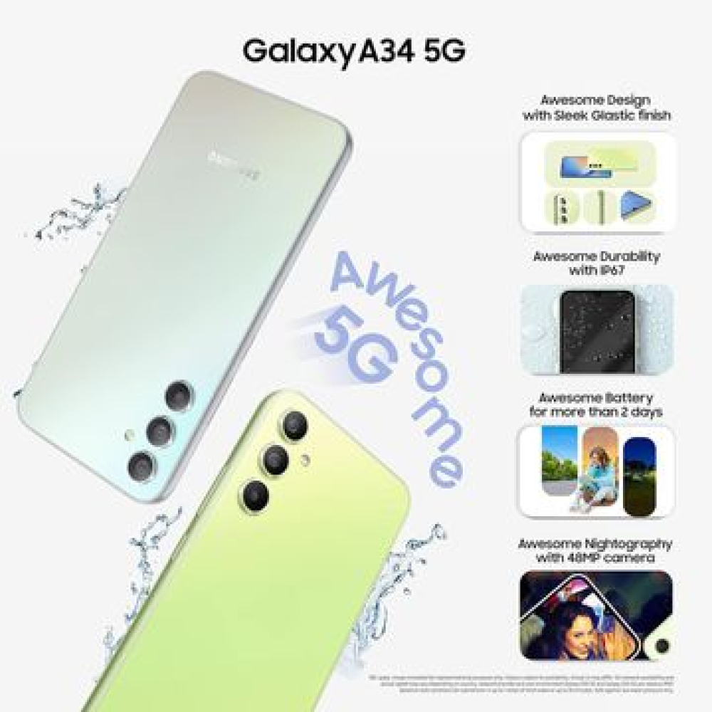 Samsung Galaxy A34 5G (8+256Gb) Light Green