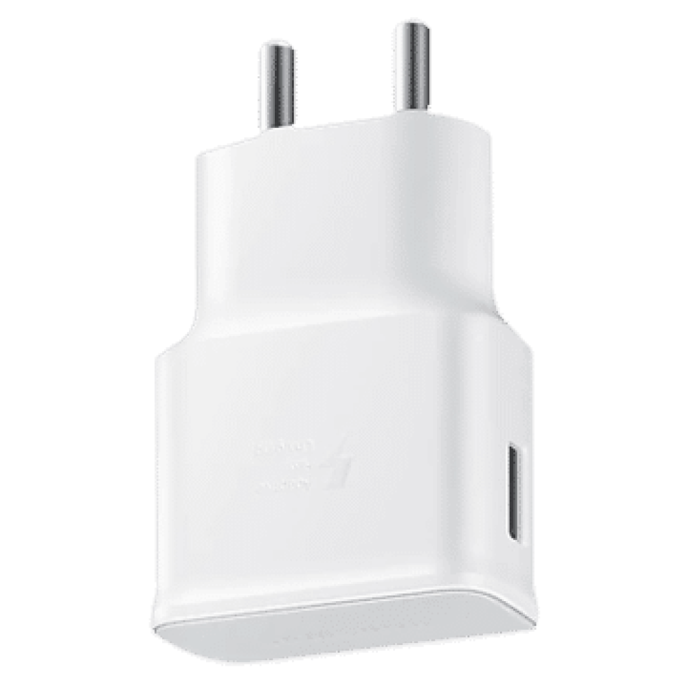 SAMSUNG 15W Type A Fast Charger (Adapter Only, Safe Charging Support, White)