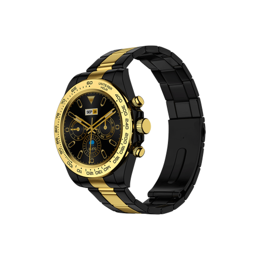 FireBoltt BSW087 Blizzard Stainless Steel Gold Black